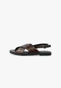 Sélectionné, dark brown croco