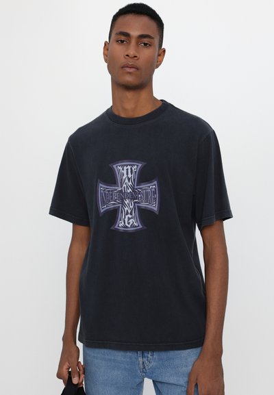 Noon Goons INDEPDENDENT SURF UNISEX - Potiskana majica - dark navy