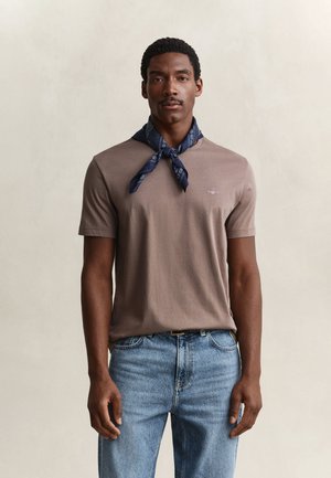 GANT REG SHIELD  - Βασικό μπλουζάκι - taupe