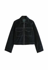 Next ZIP FRONT- REGULAR FIT - Jeansjacke - navy blue flocked