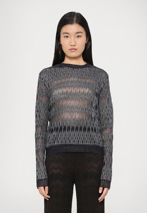 LONG SLEEVE CREW NECK - Pullover - blue tones