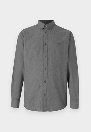 TOM TAILOR STRUCTURED SHIRT - Marškiniai - navy/multi coloured