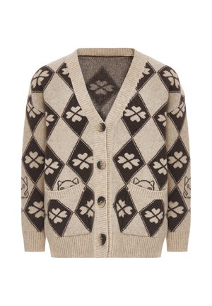 CO-BRANDED WITH IMMY - Cardigan - woll/weiss tauoe