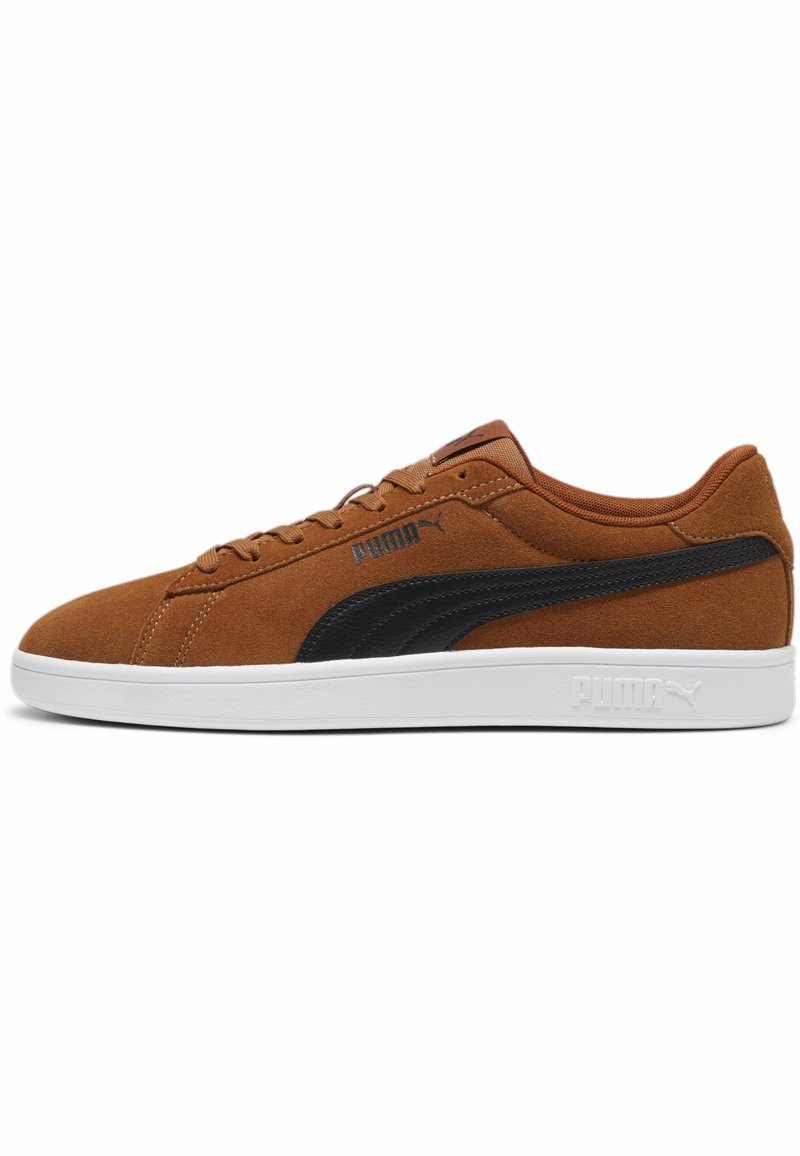 Puma SMASH 3.0 - Sneaker low - teak black white/braun - Zalando.de