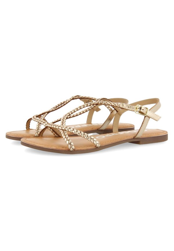 NIOAQUE - Riemensandalette - oro