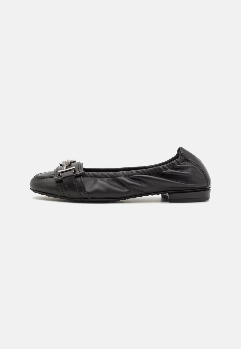 Kennel & Schmenger Flat Black Suede Malu Shoes 91-10060-480