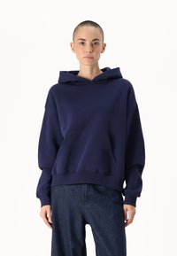Gina Tricot Petite BASIC ORIGINAL HOODIE - Sweatshirt - dark blue