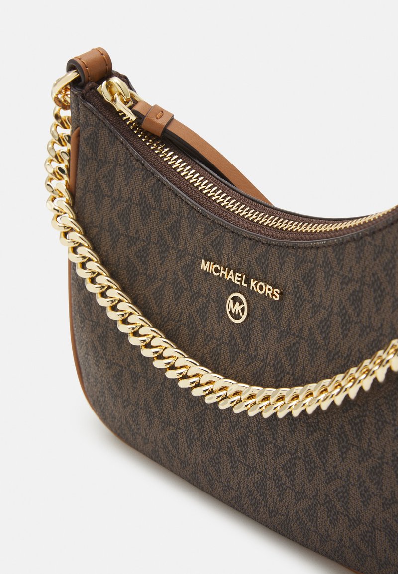 MICHAEL Michael Kors JET SET CHARM CHAIN POUCHETTE - Handväska -  brown/acorn/brun 