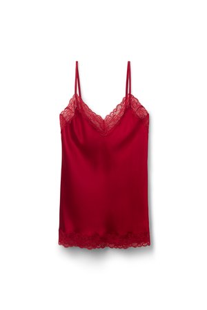 Intimissimi, V-NECK - Haut de pyjama - red