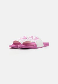 EA7 Emporio Armani UNISEX - Papuci înot - cyclamen/white