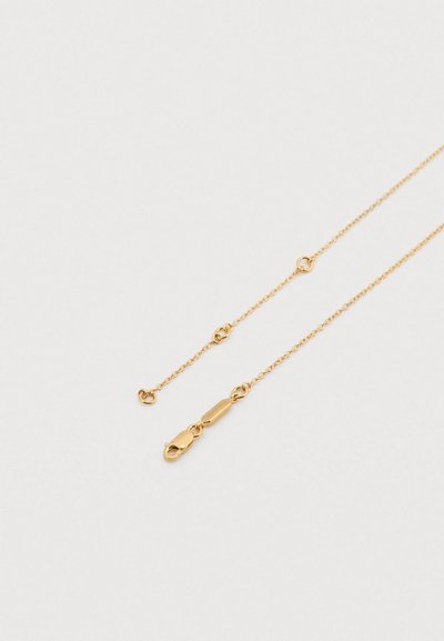 Χρυσό κολιέ αλυσίδα με λεπτούς κρίκους, διαθέτει κούμπωμα αστακού και ρυθμιζόμενο μήκος με κυκλικά διακοσμητικά στην αλυσίδα.