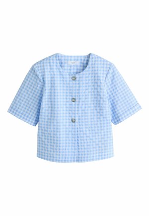 REGULAR FIT -SHORT SLEEVED BUTTON THROUGH - Blouse - blue