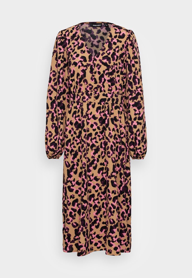 PIECES Tall PCMELINE DARSY MIDI DRESS - Φόρεμα ημέρας - indian tan