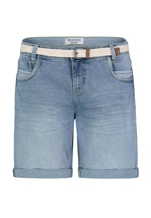 MIT LÄSSIGEM GÜRTEL UND SPORTLICHEM STYLE - Jeans Shorts - hellblau