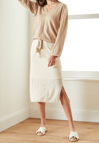 Lounge Nine Stickad tröja - light brown