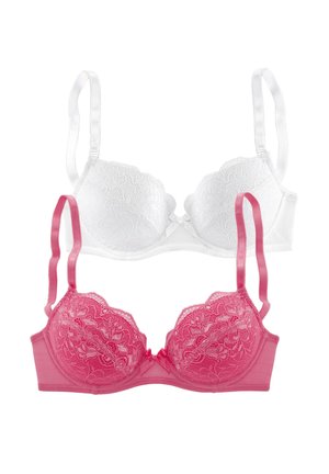 PETITE FLEUR BY LASCANA 2 PACK - Balconette bra - pink weiß