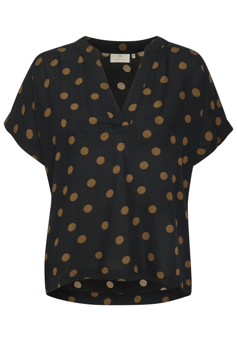 Kaffe KAANO - Blouse - black with dot/noir - ZALANDO.FR