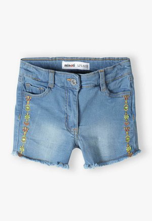 MINOTI WITH EMBROIDERY - Jeansshorts - blue denim