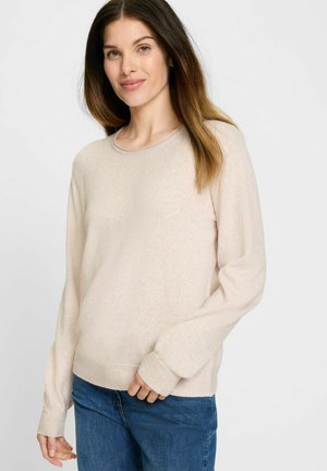 Strickpullover - hellbraun