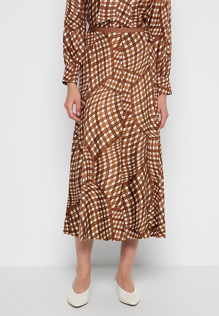 TORY BURCH A-lijn rok bruin TORY BURCH A-lijn rok bruin