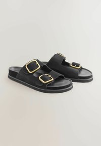 Sandalias planas - black suede