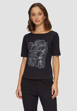 s.Oliver BLACK LABEL T-Shirt print - schwarz