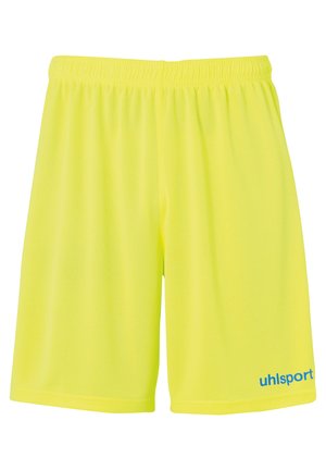 CENTER  - Shorts - fluo gelb/radar blau