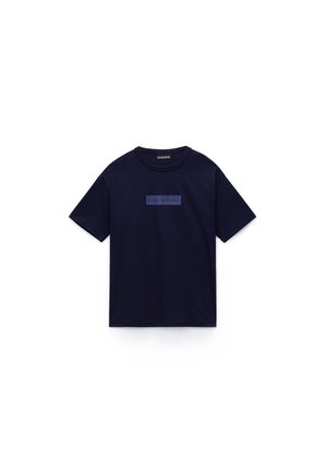Napapijri NEW BOX LOGO - Triko s potiskem - blu marine