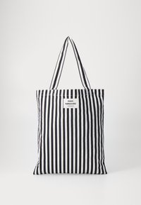 Mads Nørgaard SACKY ATOMA BAG - Velika torba - black beauty/white alyssum