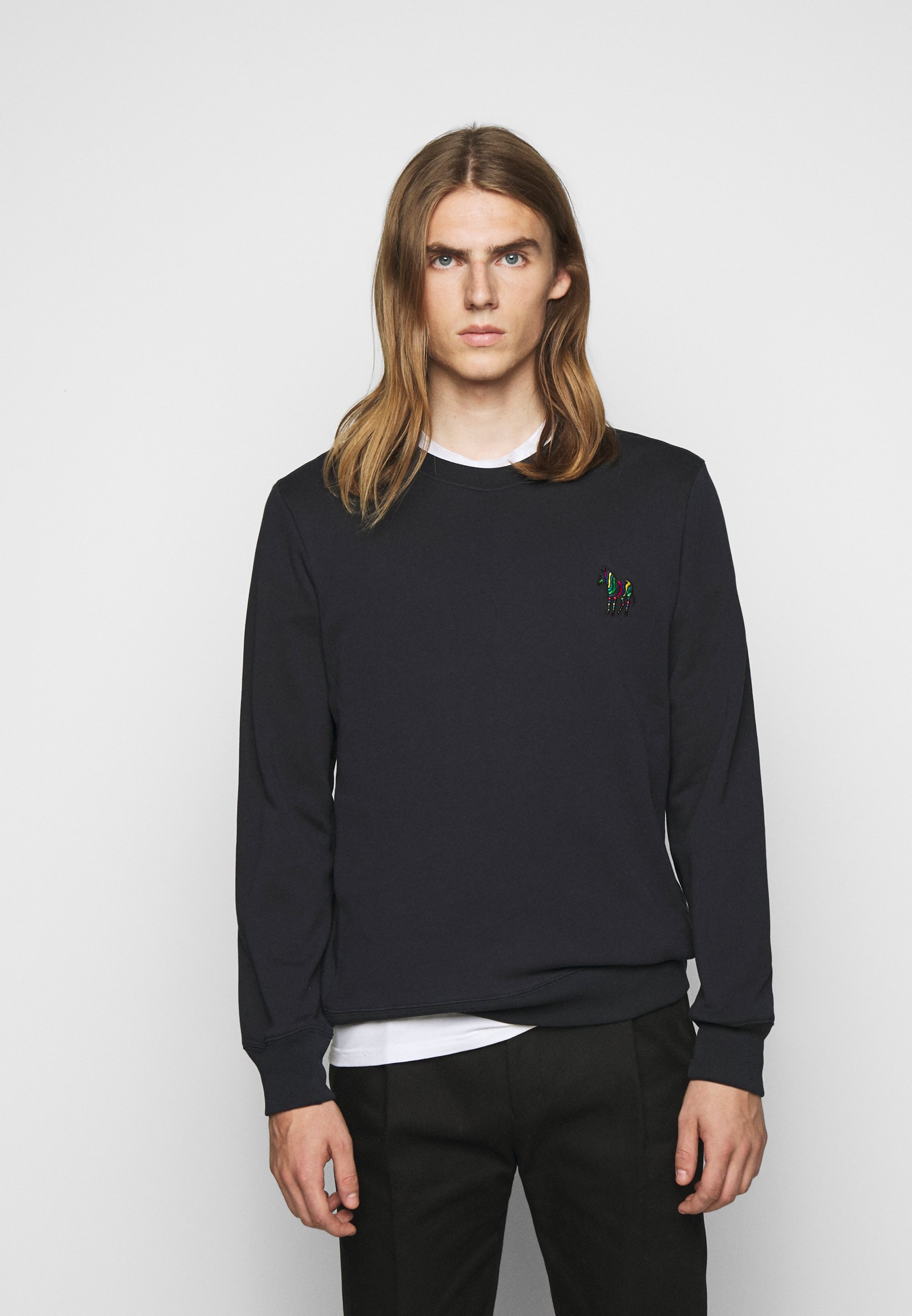 PS Paul Smith ZEBRA CREW NECK Sweater dark blue PS Paul Smith Sweater blackblue Zalando.nl