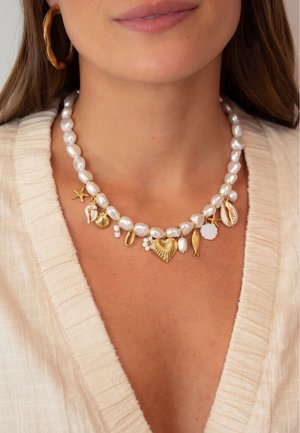 My Jewellery PEARL NECKLACE WITH CHARMS - Collier - goudkleurig