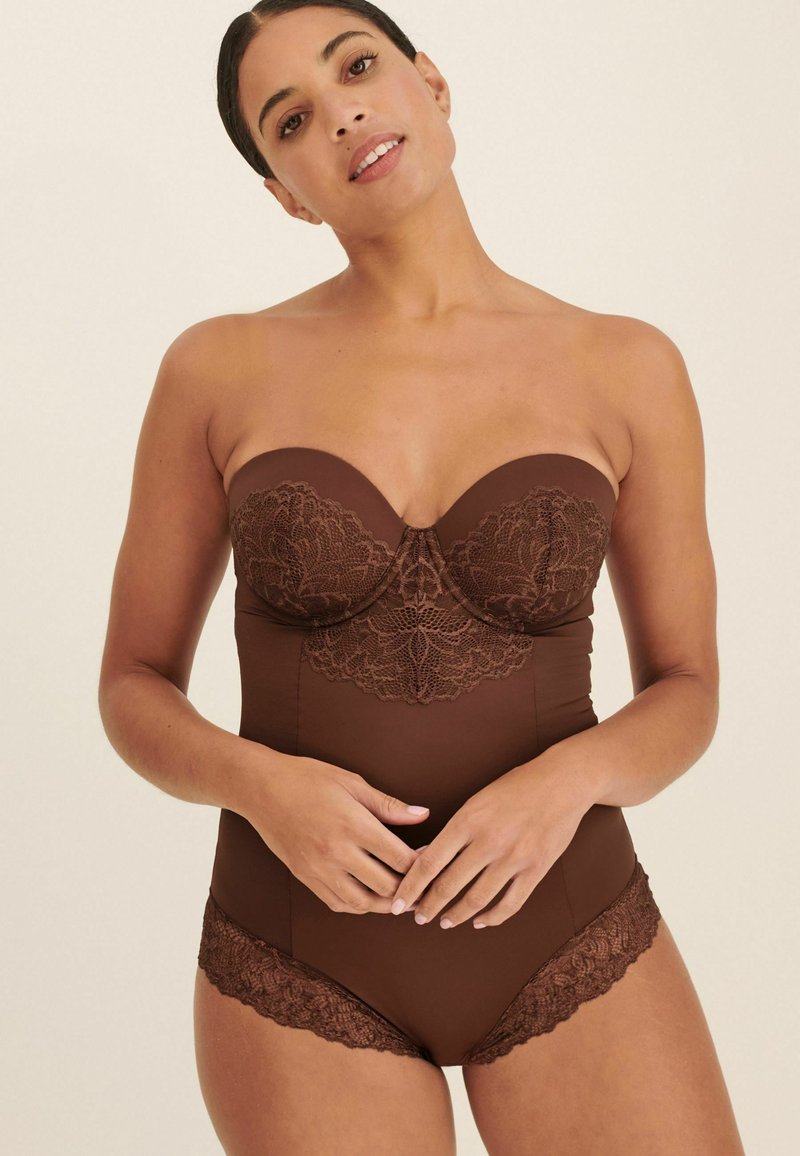 Next - FIRM CONTROL CUPPED - Body - chocolate brown, Suurenna