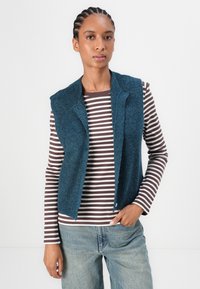 TOM TAILOR DENIM SOFT VEST - Brezrokavnik - dark sea petrol