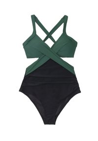 Cupshe HOLLOW OUT ONE PIECE SWIMSUIT - Costume da bagno - black