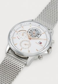 Tommy Hilfiger STEWART - Ceas cronograf - silver-coloured/white