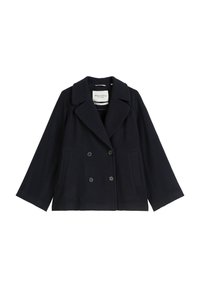 BOILED DOUBLE BREASTED WELT POCKETS LAPEL COLLAR - Lehká bunda - deep night blue