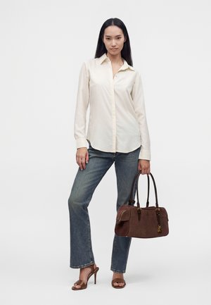 Lauren Ralph Lauren, SATCHEL LARGE - Kézitáska - chestnut brown