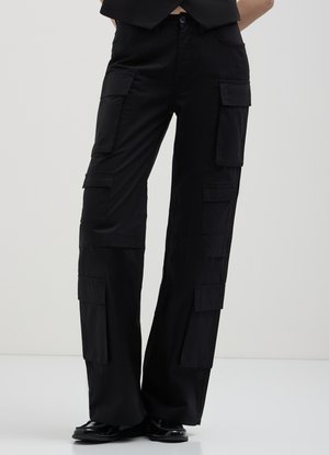 Calliope MULTITASCHE  - Pantaloni cargo - nero