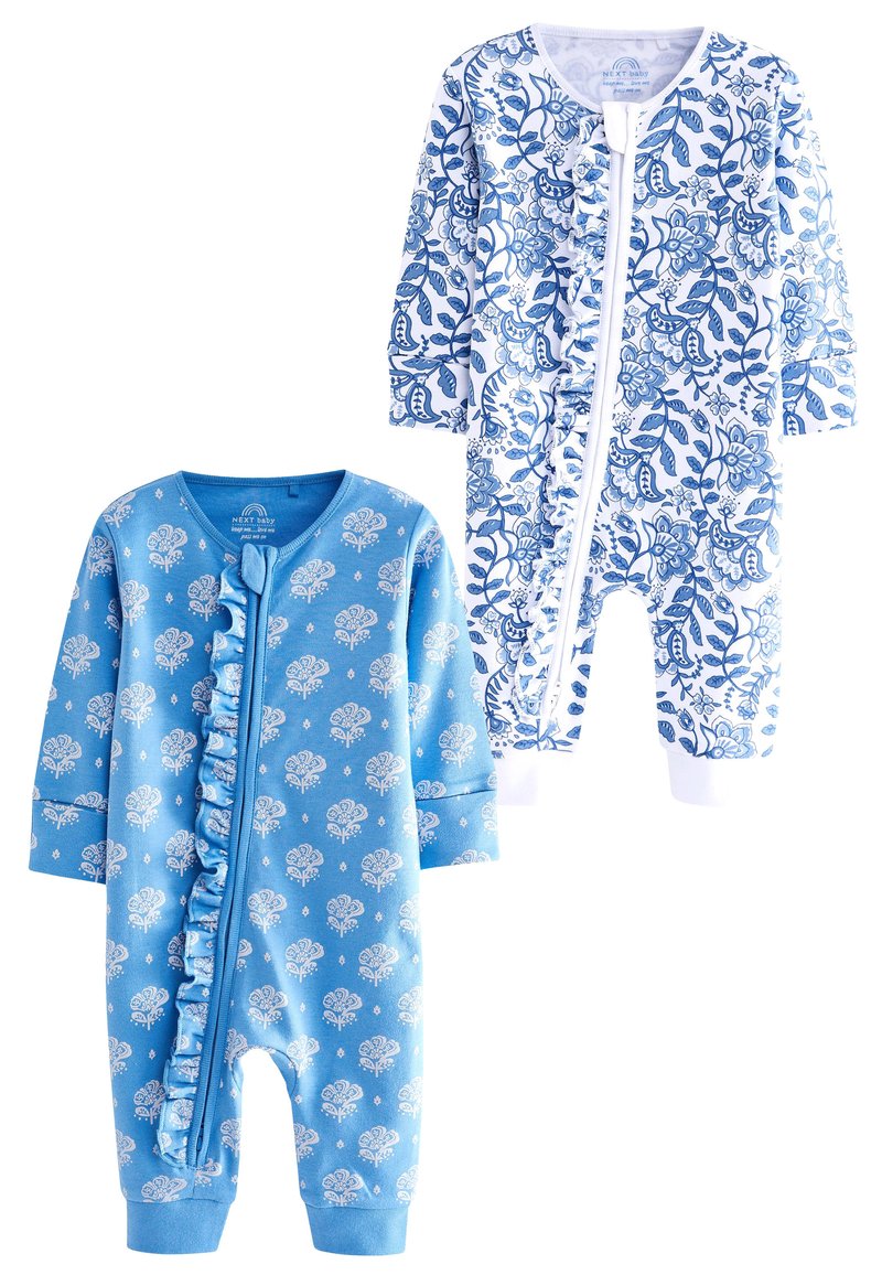 Next PRINTED FOOTLESS BABY SLEEPSUITS 2 PACK Sleep suit blue