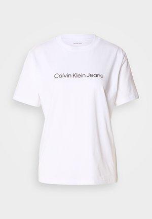Calvin Klein Jeans LOGO CLASSIC TEE - Majica kratkih rukava s printom - brilliant white