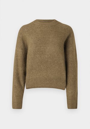 FLUFFY SWEATER - Svetr - olive gree