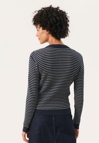 Part Two FLICKAPW - Kardigan - dark navy stripe