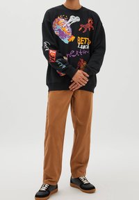 PULL&BEAR Mikina - black