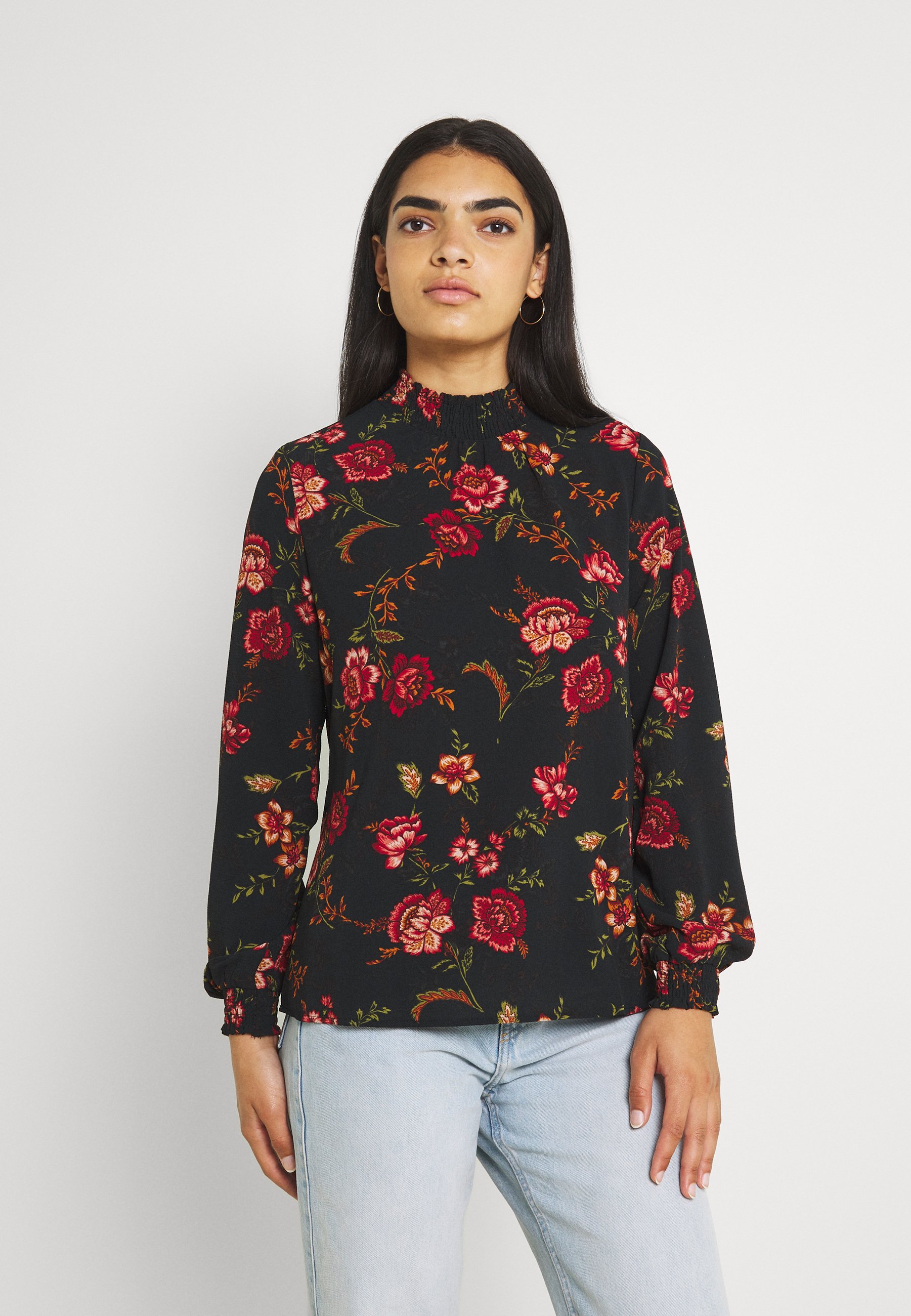 Camicie e bluse Donna ONLY ONLNOVA LUX SMOCK - Camicetta - black/multicolore Camicie e bluse Donna ONLY ONLNOVA LUX SMOCK - Camicetta - black/multicolore