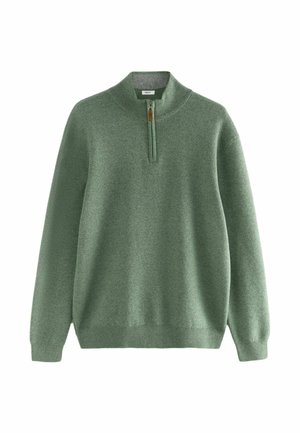 ZIP NECK REGULAR FIT - Vesta - sage green