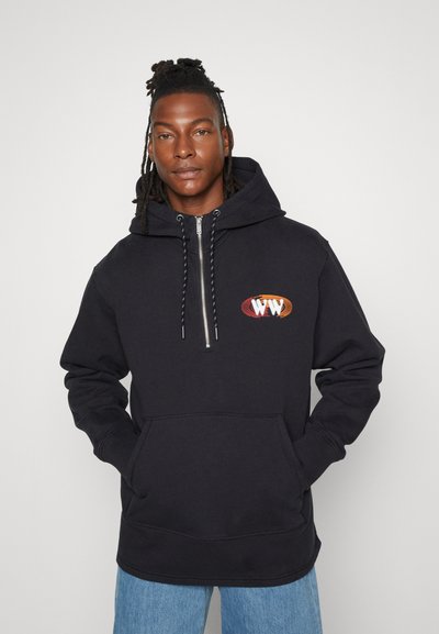 WOOD WOOD CASPER HALF ZIP - Melegítőfelső - black