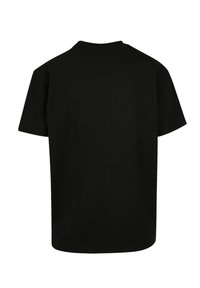 Black short-sleeve t-shirt made of cotton. Simple crew neck design with a straight cut and no visible branding or patterns.