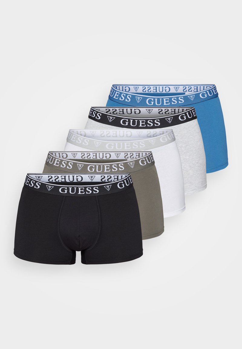 Guess TRUNK 5 PACK - Boxer aderenti - black/white/grey/blue/multicolore ...