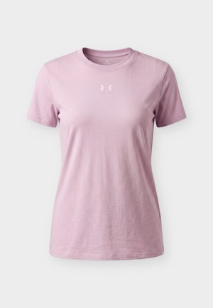 Under Armour, RIVAL CORE - Спортна тениска - mauve pink/pink fog