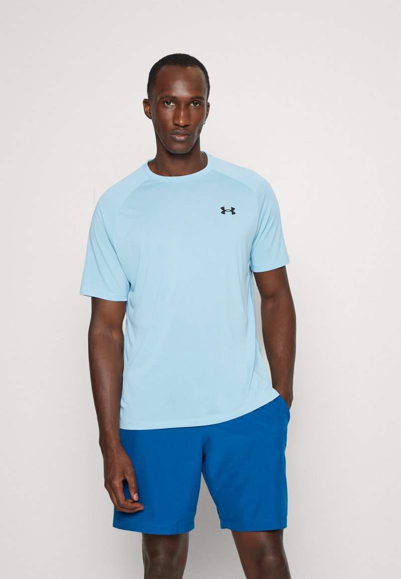 Under Armour TECH TEE Sport TShirt blizzard/black/hellblau